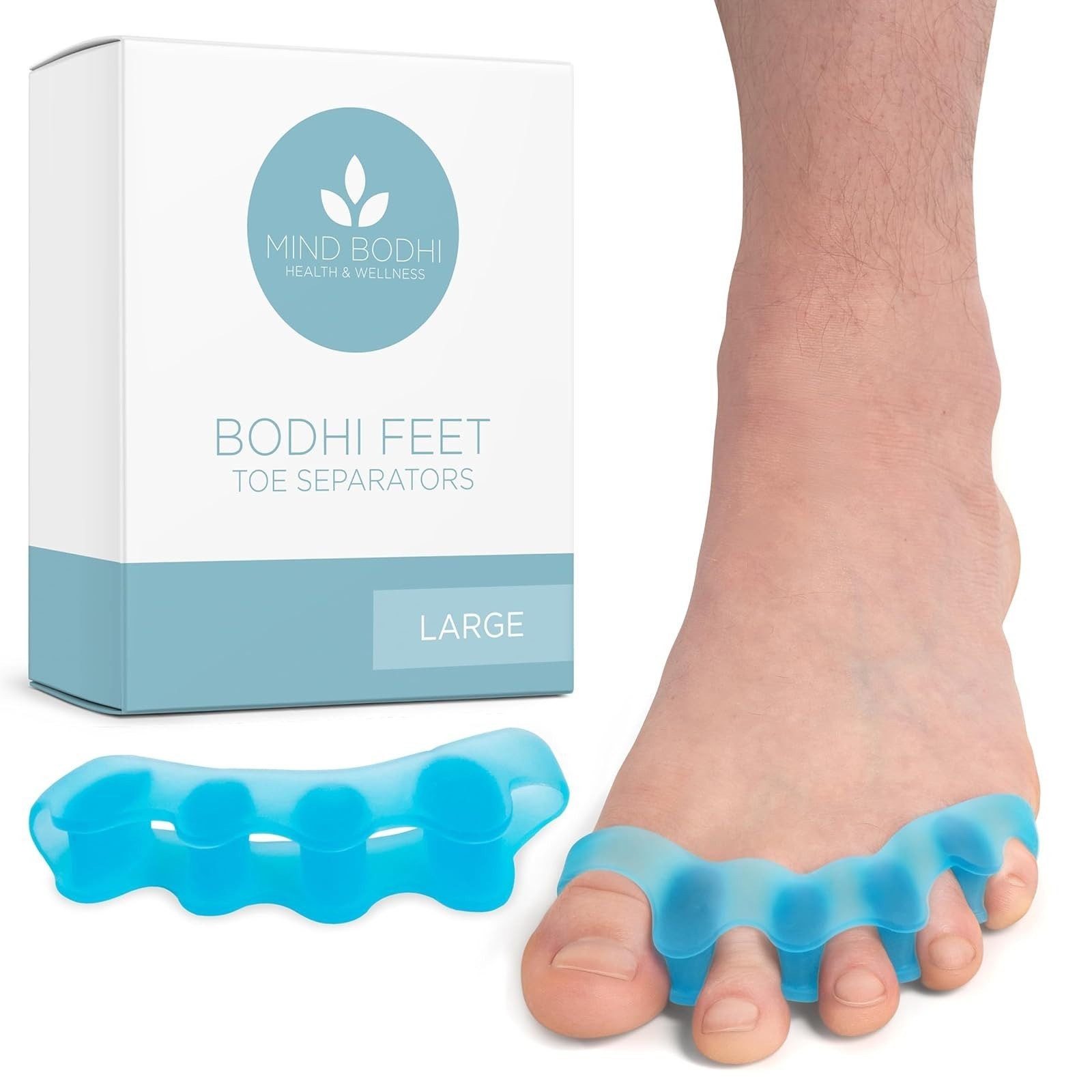 Toe Separators Toe Spacers Bunion Support Gel Black MIND BODHI