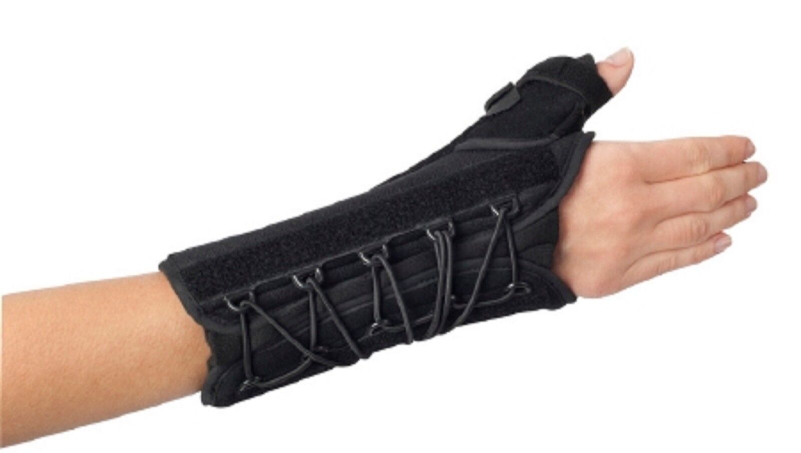 MCK Wrist / Thumb Support Splint W.T.O. Nylon / Foam Right Hand Black Uni