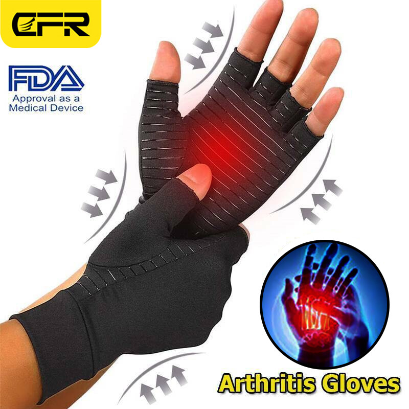 Compression Arthritis Gloves Copper Medical Support Fit Carpal Tunnel Relief US