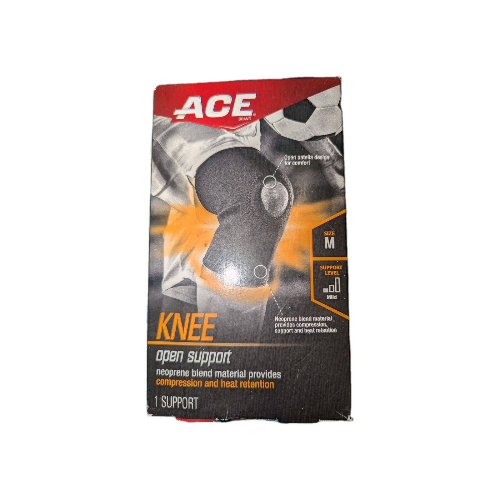 ACE Open Knee Support, 907005, Medium