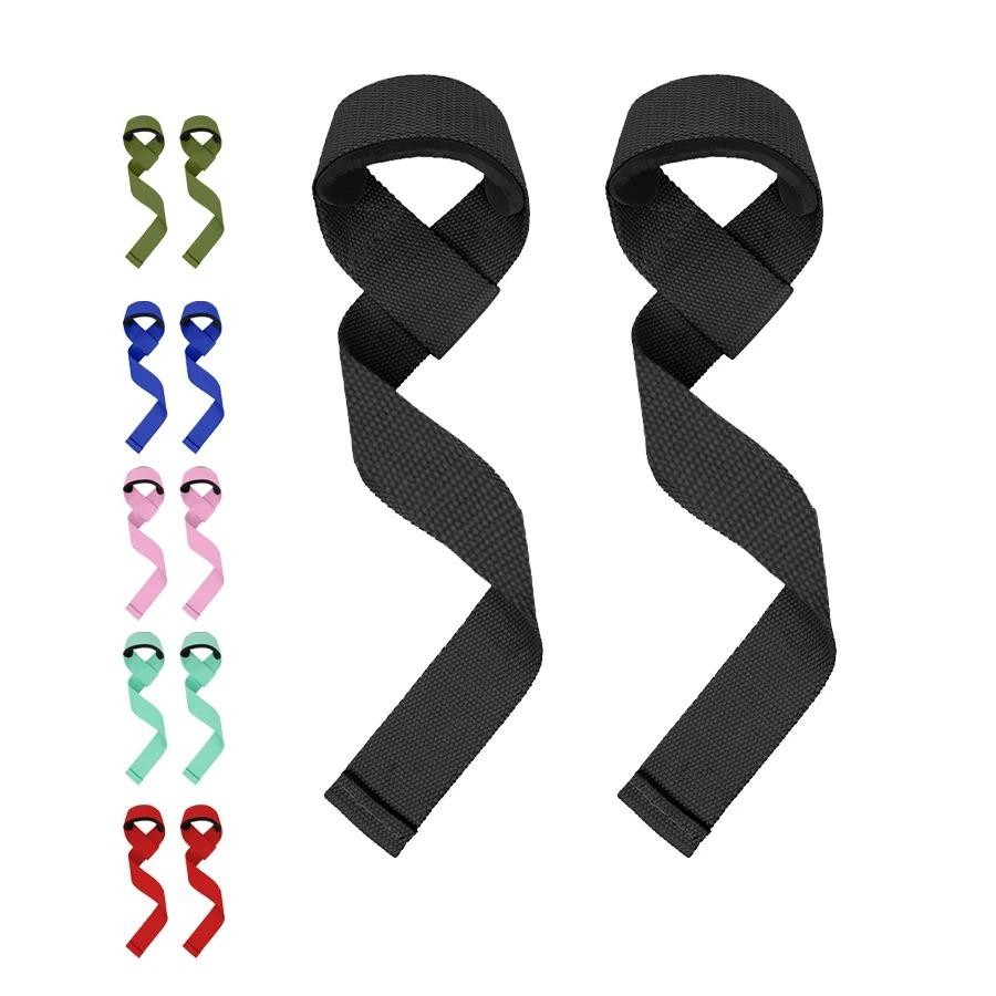 2pcs Weightlifting Wrist Straps Strength Training Adjustable Non-slip Gym Fitnes
