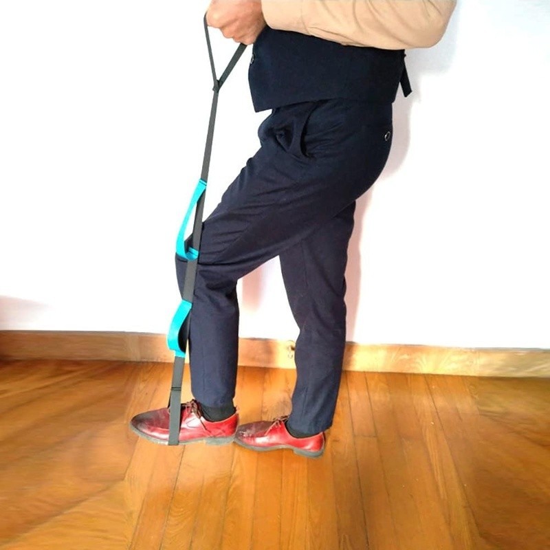 Multi Grip Leg Lifter Strap Hip Knee Injury Support W/ Hand Loops 41in New
