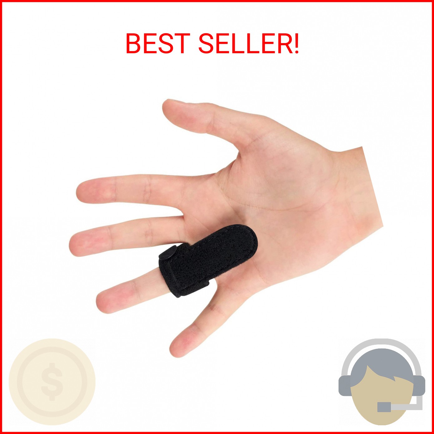 CTR BAND Trigger Finger Splint – Support Brace for Middle, Ring, Index, Thumb an
