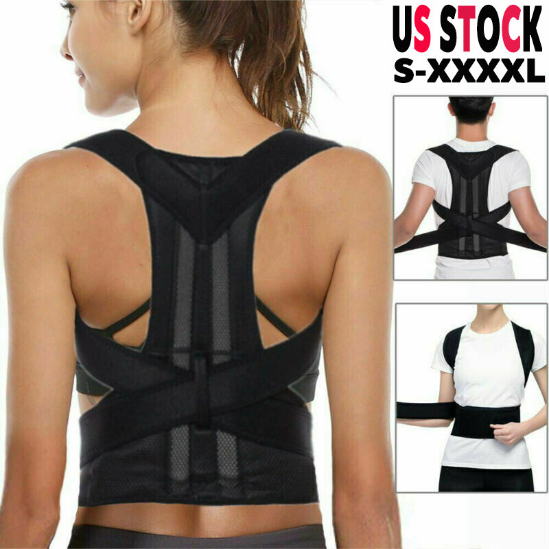 Back Posture Corrector Shoulder Straight Support Brace Belt Therapy Men Women US