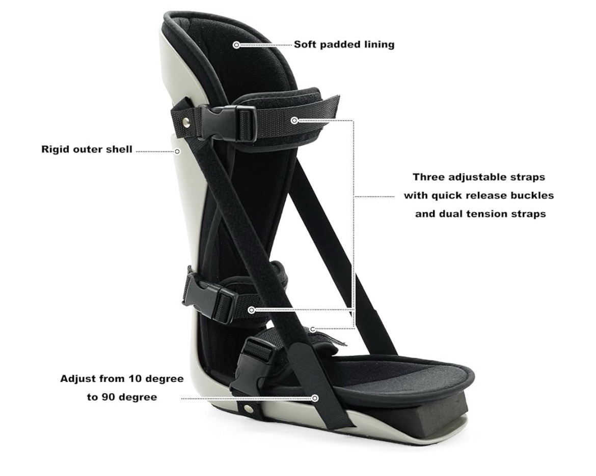 Plantar Fasciitis Medium Adjustable Support Splint Brace Boot Day Night Honarry