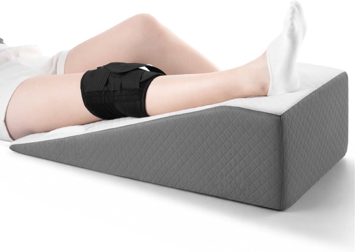 Leg Elevation Pillow for after Surgery – Knee Surgery Recovery Leg Support Pillo