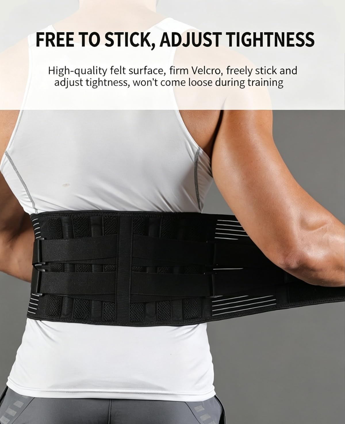Back Brace for Men Lower Women, Adjustable XX-Large, Black