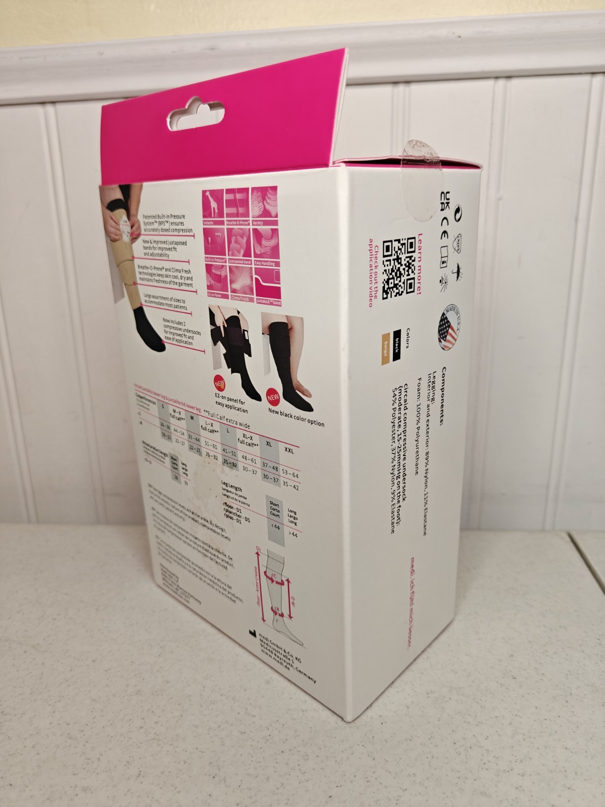 Medi Circaid Juxtafit Lower Leg Inelastic Compression EZ On X LARGE Short 28cm