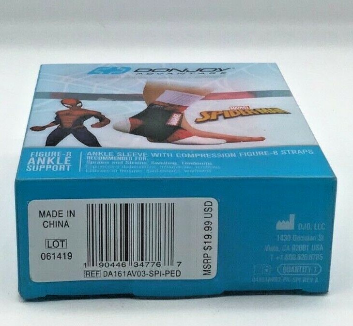 Marvel SPIDERMAN Moderate Figure – 8 Ankle Support PEDIATRIC MSRP $19.99