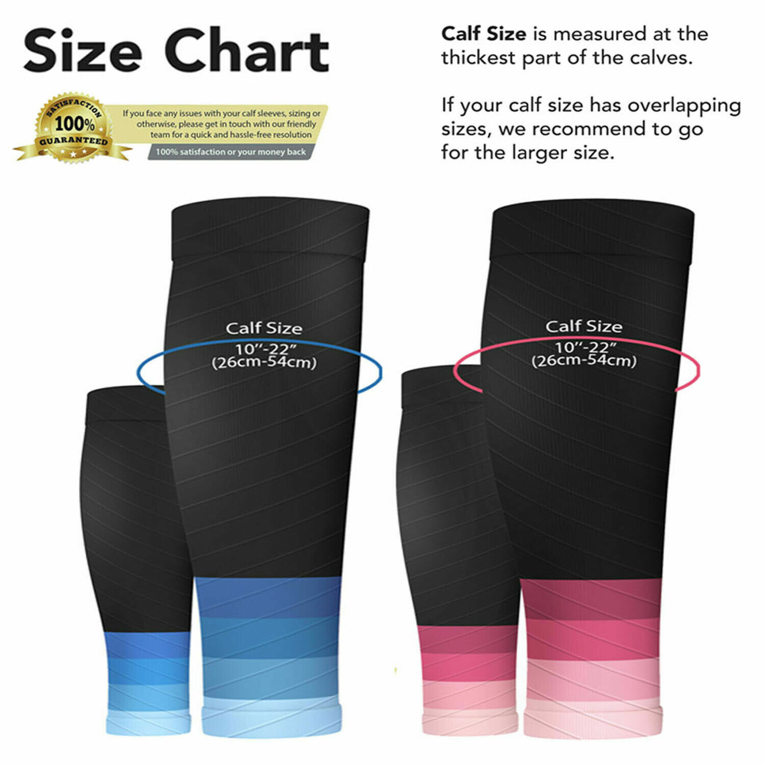 Calf Sleeve Leg Support Brace Compression Socks Stockings Varicose Shin Splint