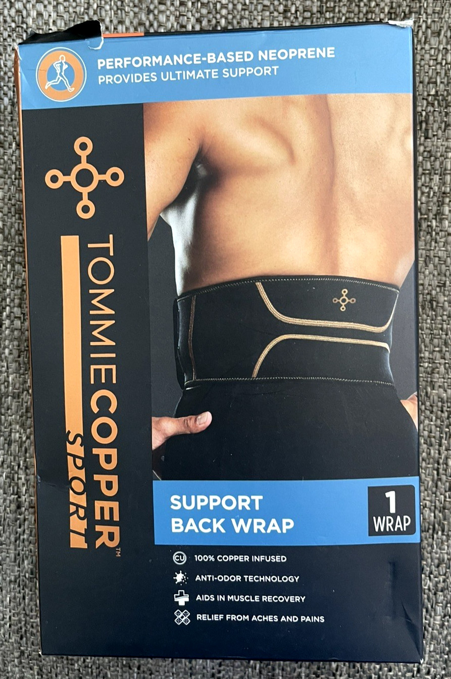 Tommie Copper Sport Comfort Back Wrap L/XL – Black Copper Infused Fast Ship