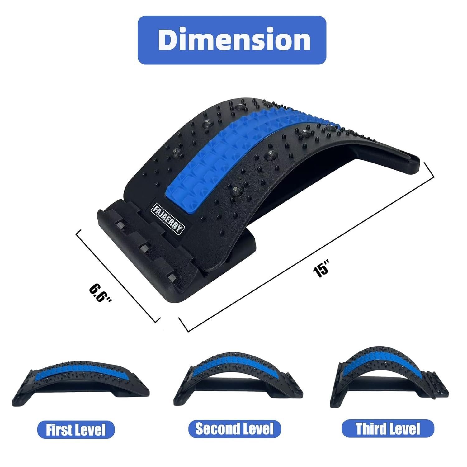 “Back Stretcher for Lower Back Pain Relief(3-Levels), Back Cracker, Adjustable..