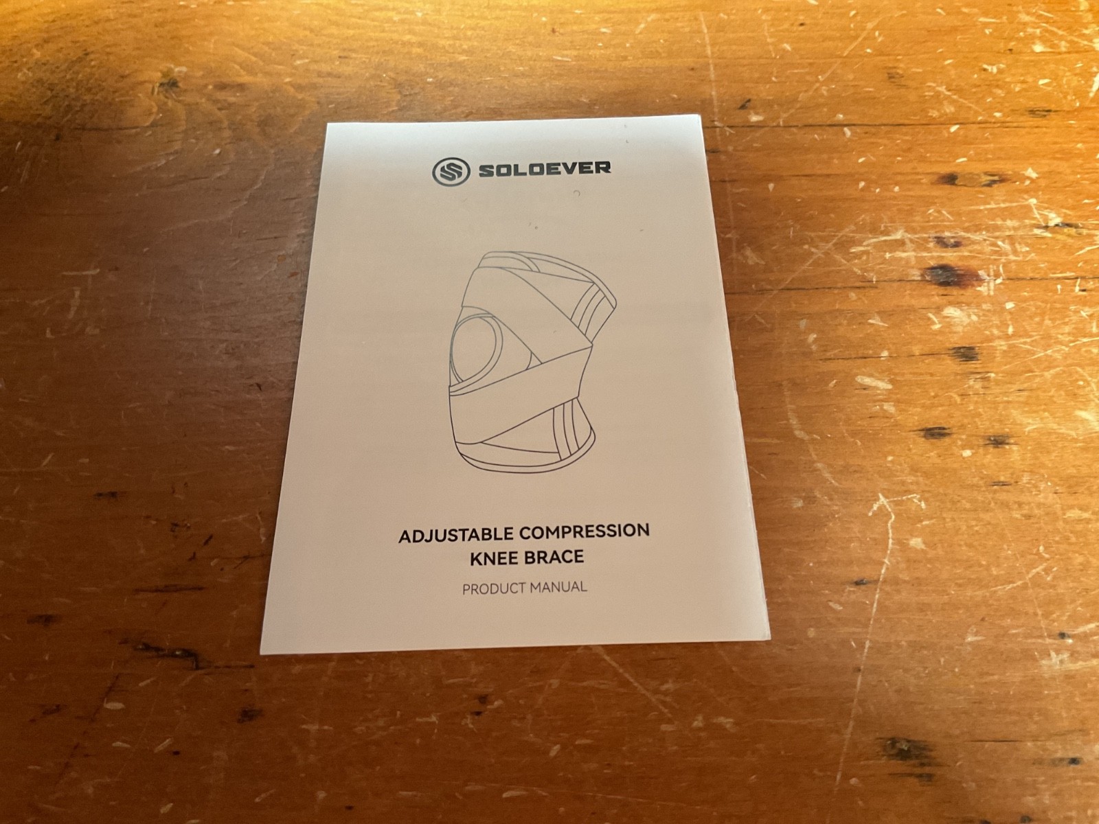 KNEE BRACE SOLOVER DUAL PATELLA STABILIZER KNEE BRACE SIZE M PROFESSIONAL BRACE