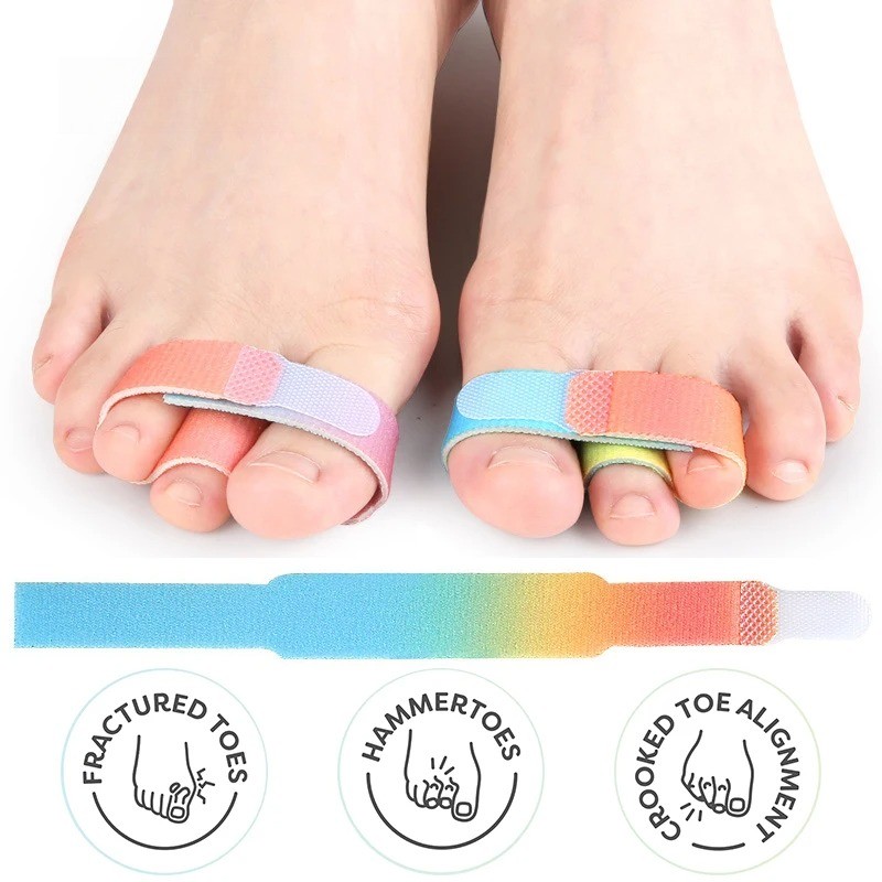 Adjustable Hammer Toe Wraps Broken Toes Splint Corrector Straightener for Men