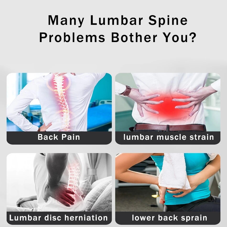 Medical Lumbar Support Belt For Lower Back Pain Relif Spine Brace Men Women US