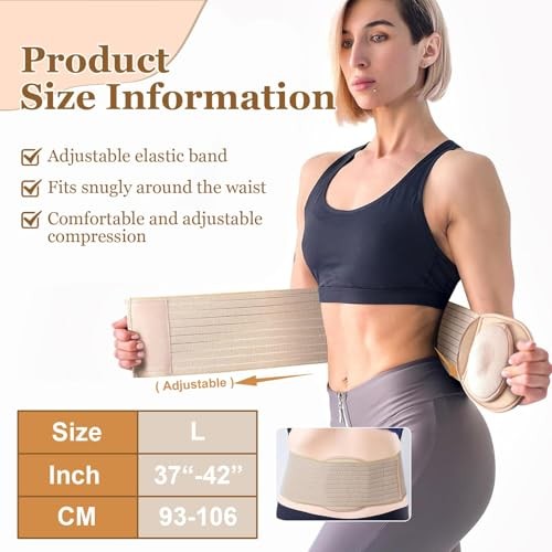 Hernia Belt for Women and Men, Umbilical Hernia Belt with Compression Pad,