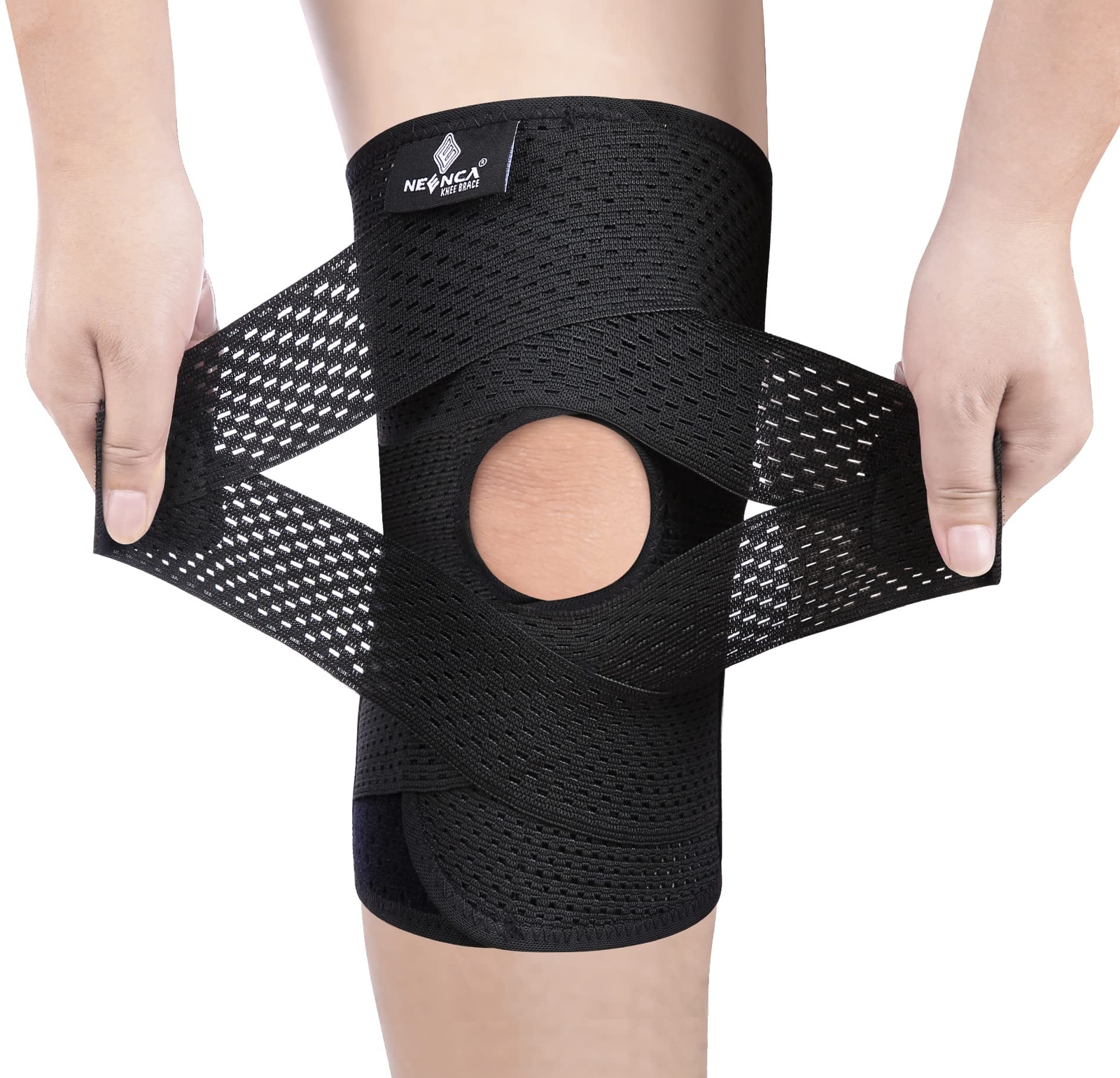 Knee Brace for Knee Pain, Compression Knee Support with Air Mesh Fabric, Adju…