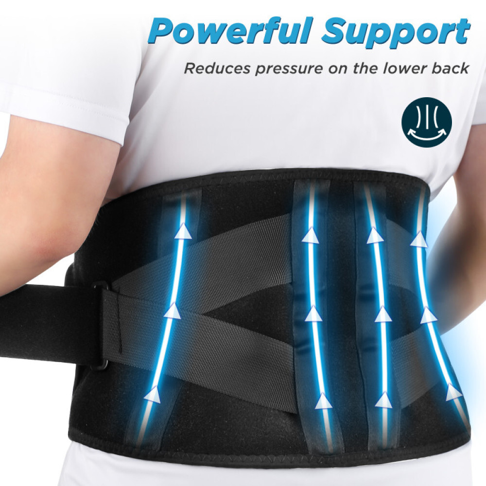 Cordless Heating Pad Back Massager Brace for Lower Back Pain Relief Wrap Belt