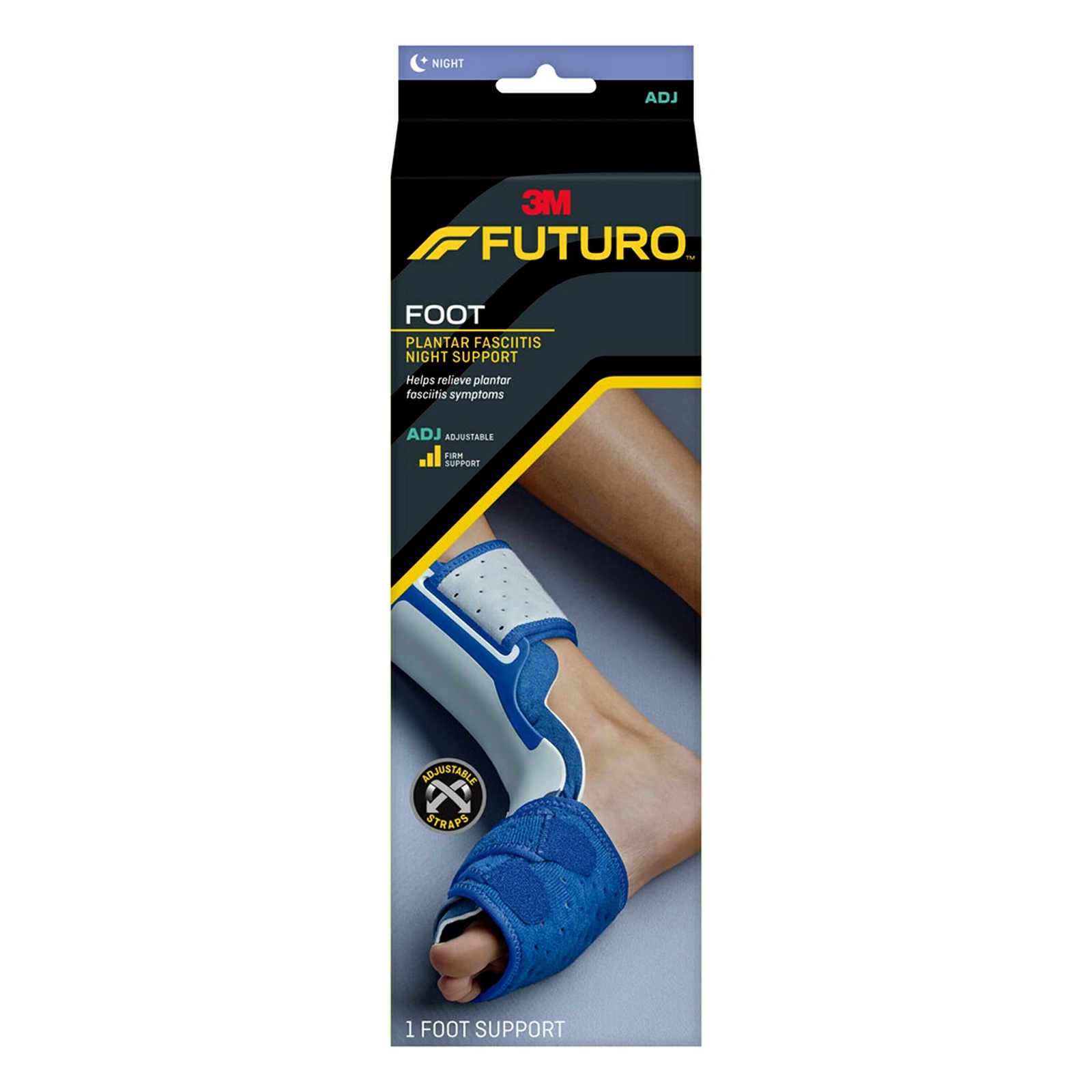 Navy Orthopedic Brace for Plantar Fasciitis Adjustable Low Profile Support