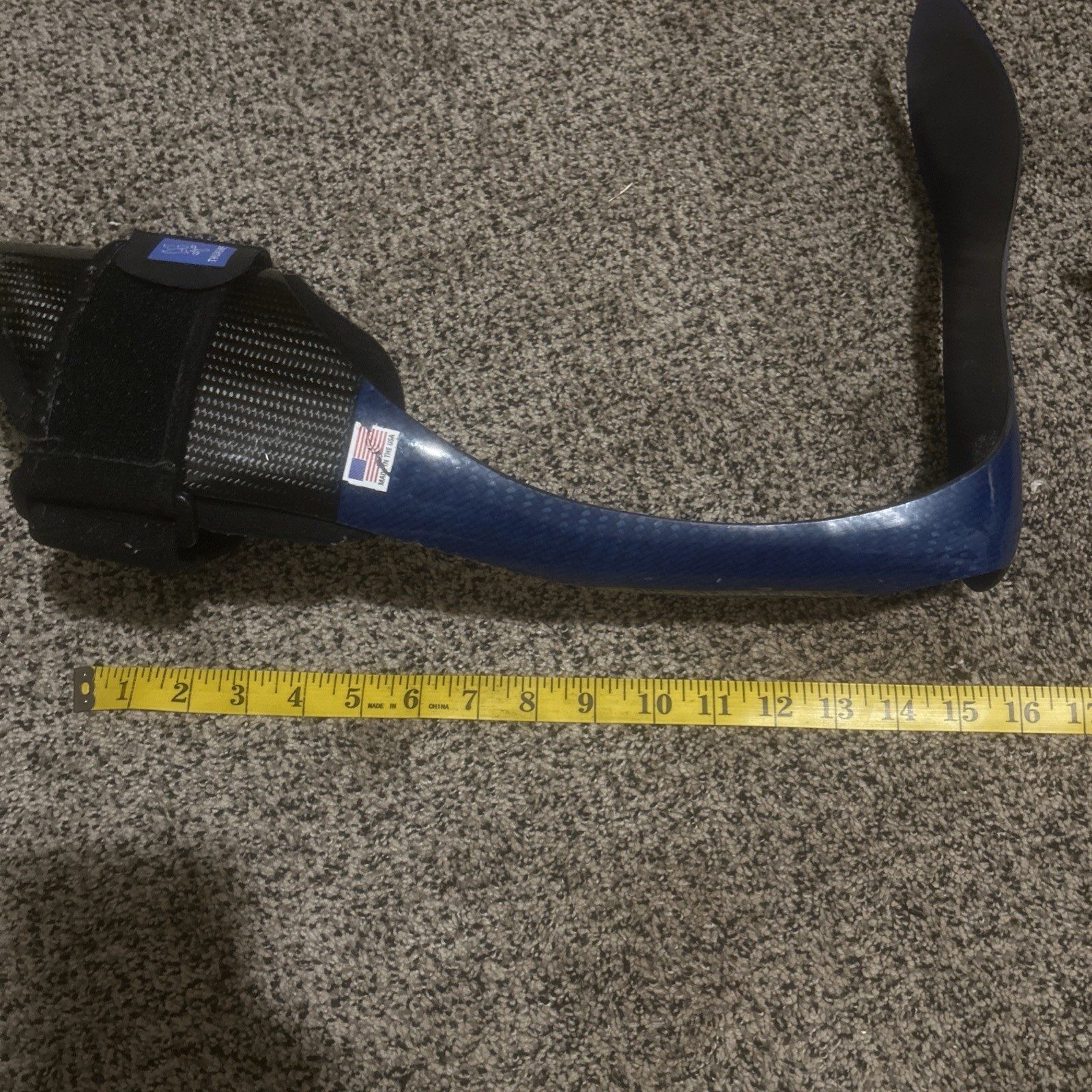Thuasne Sprystep AFO Right Size Large Carbon Fiber Drop Foot Brace USA Made