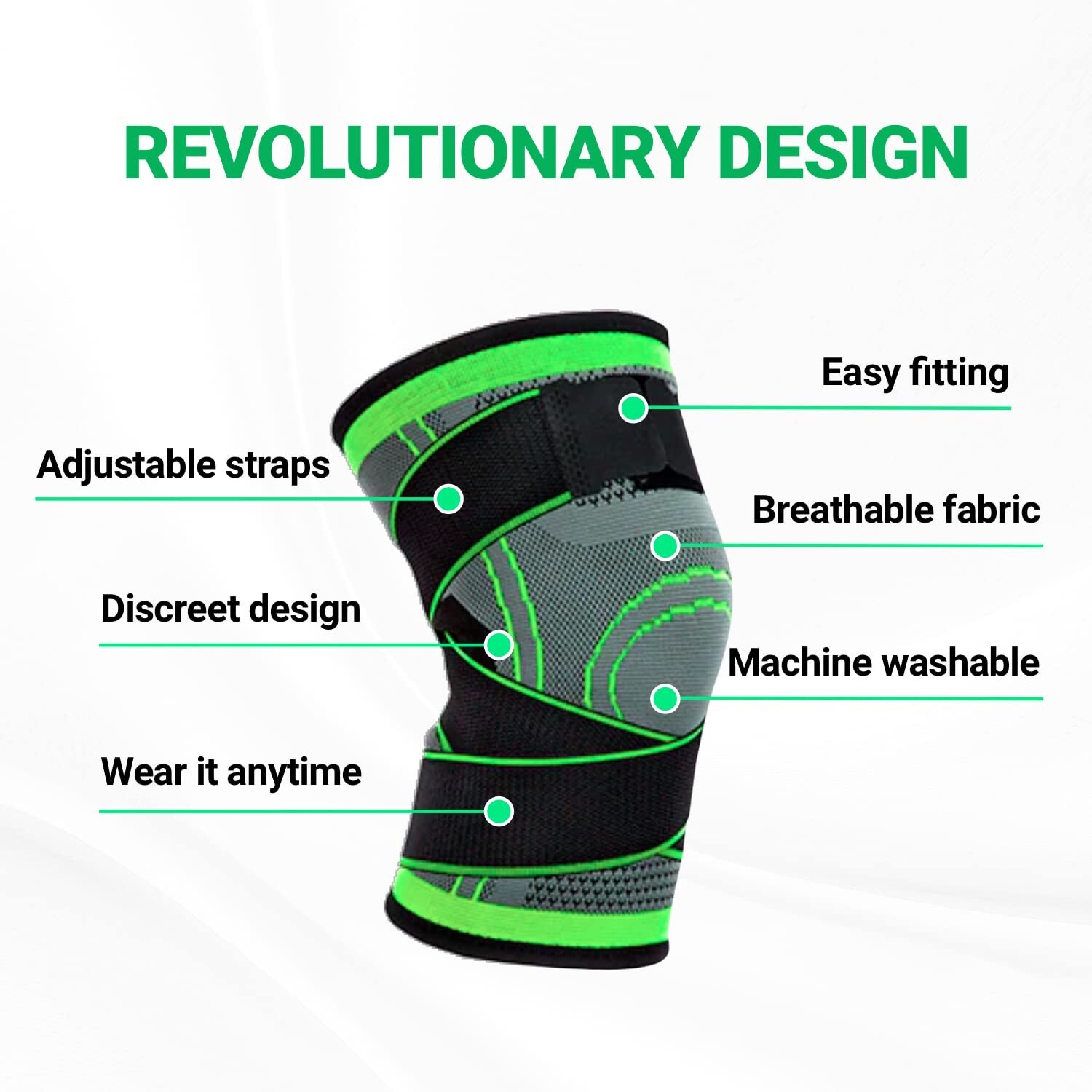 Set of 2 – Circa Knee Sleeves – XL – Compression Knee Sleeves for Men/Women- NEW