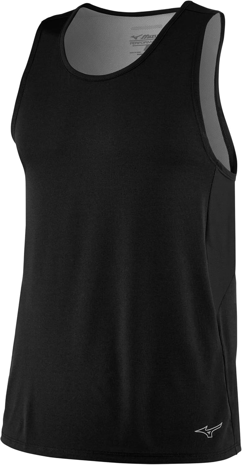 Mizuno Men’s Performance Singlet Medium, Black