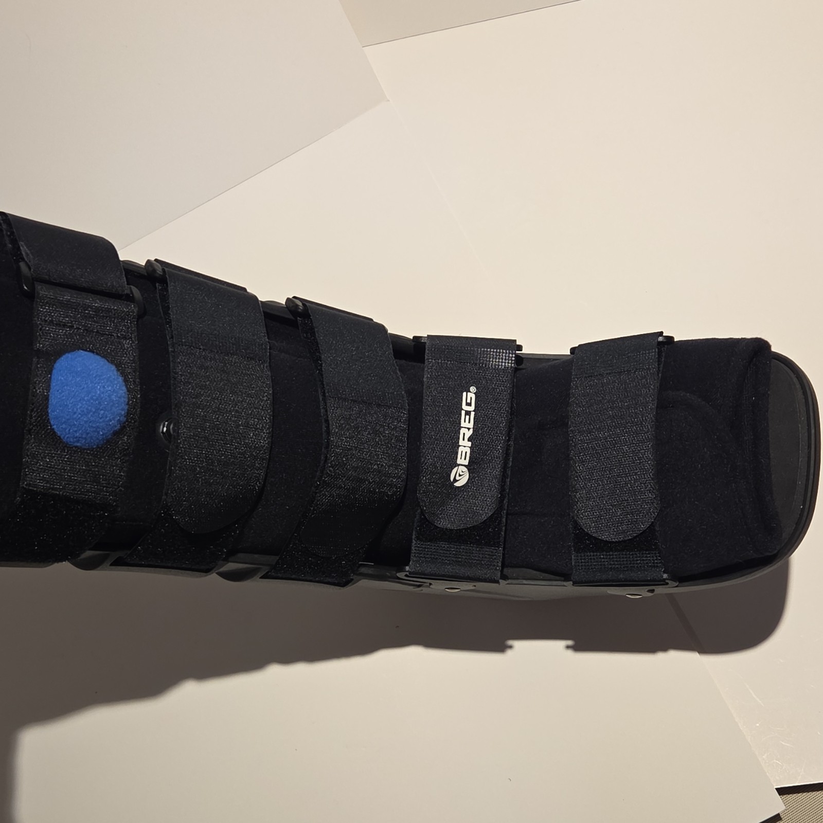Breg Frac Walker Tall Air Cast Boot Large Adjustable Black Immobilization