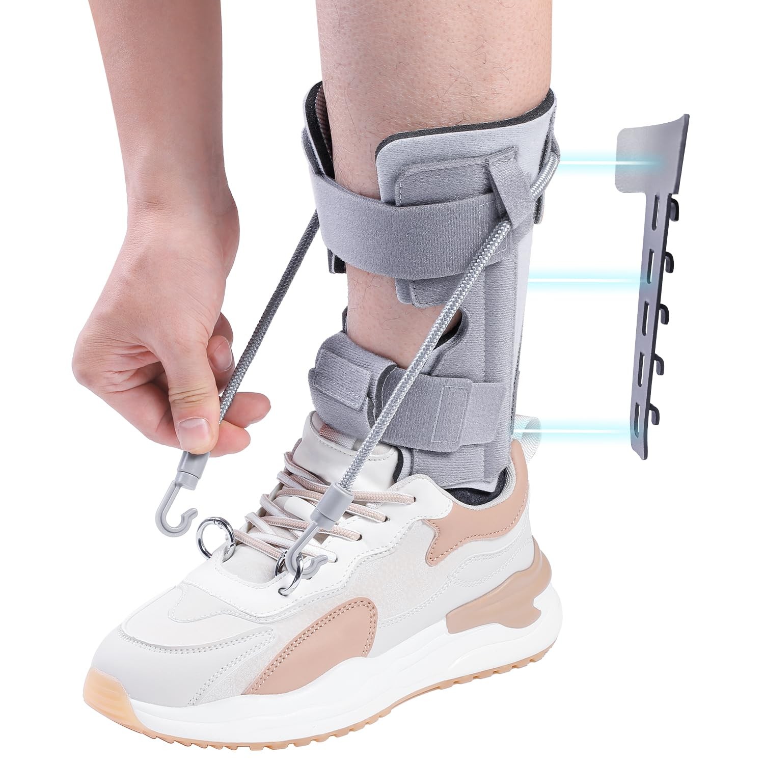 AFO Foot Drop Brace Splint, Adjustable Drop Foot Up Ankle Support for Walking…
