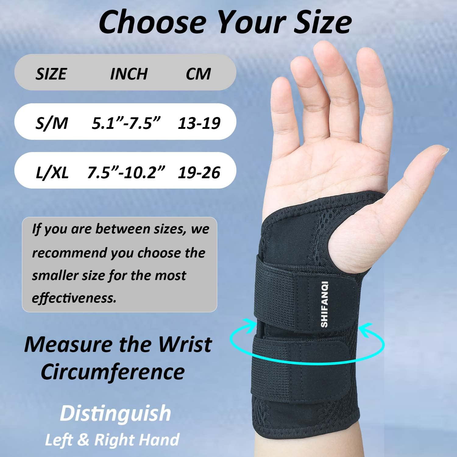 Compression Wrist Brace for Men and Women, Recovery Night Wrist Sleep Support…