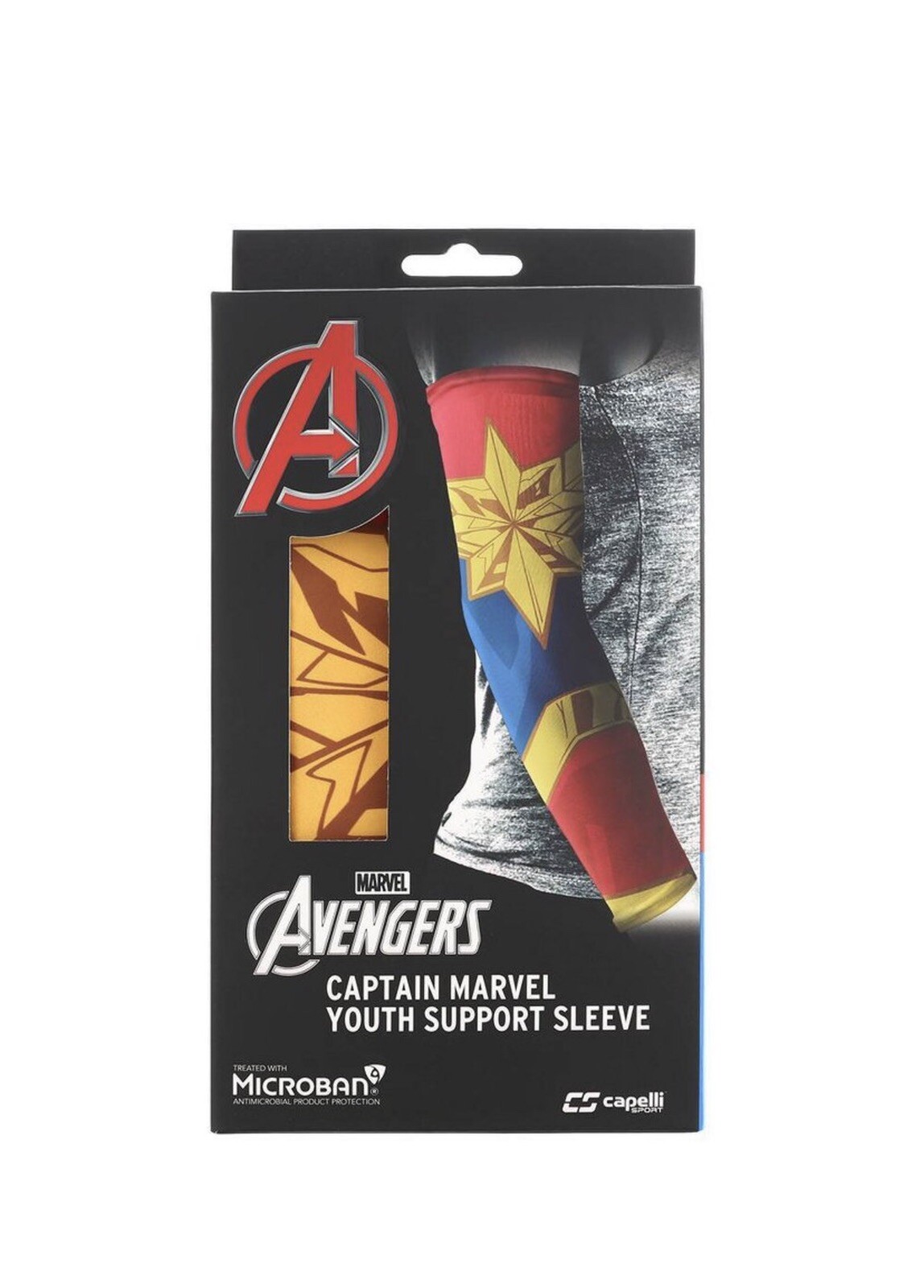 NEW Marvel Avengers Captain Marvel Youth Support Sleeve Youth LG/XL