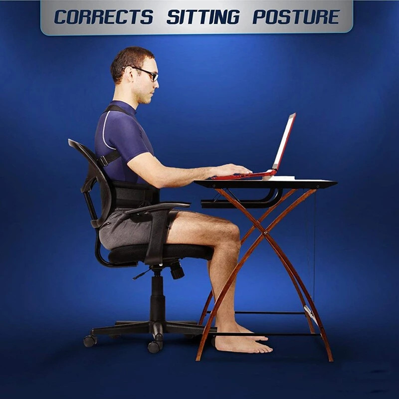 Slouching Posture Corrector Support Magnetic Back Shoulder Brace Band Men Women
