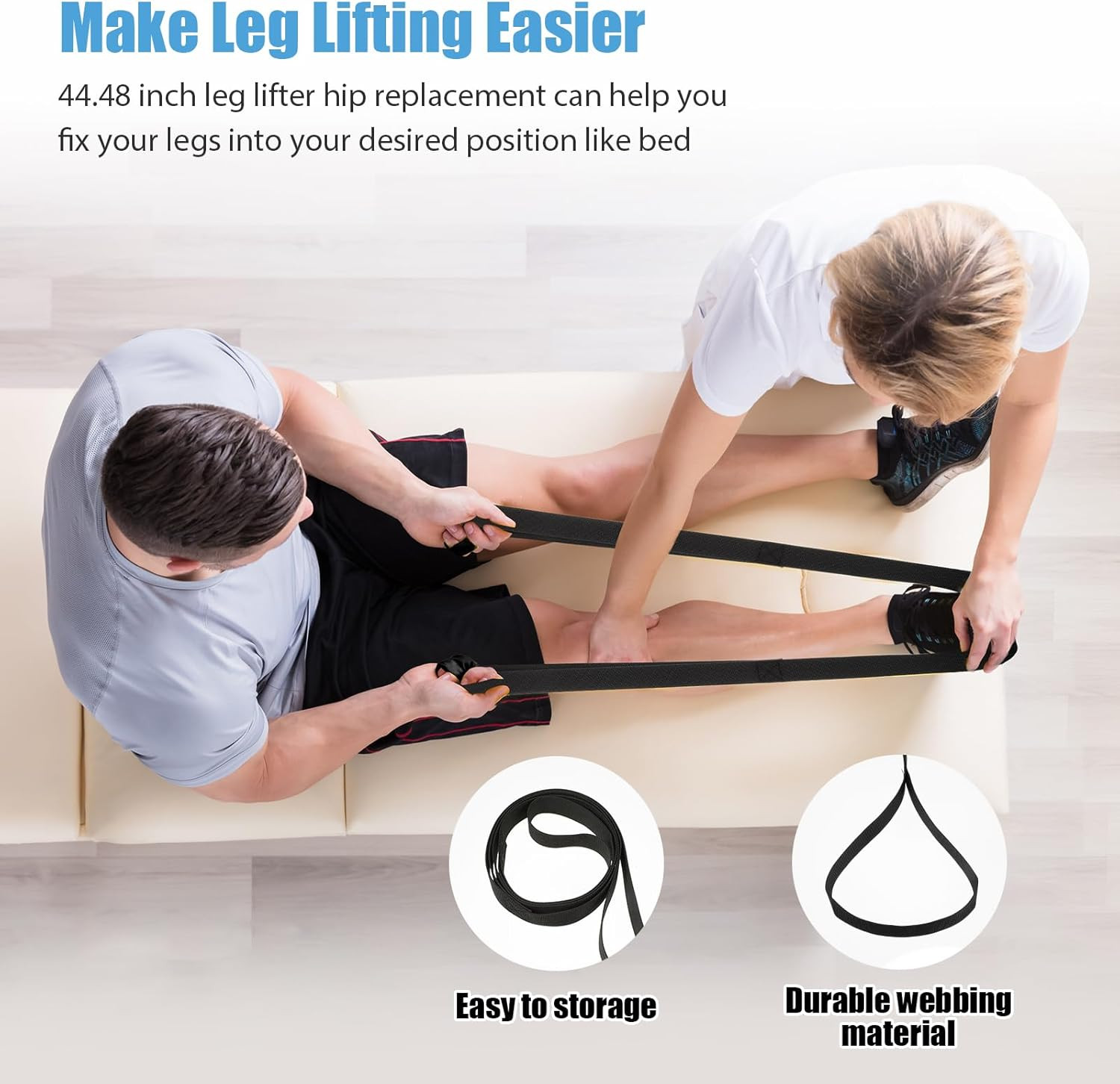 6 Pcs Total Hip Kit with Leg Lifter Hip Back Knee Replacement Recovery Aid fo…
