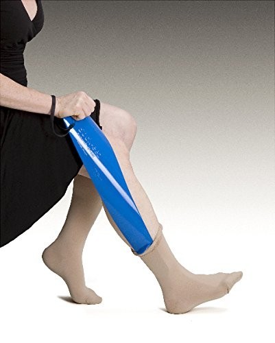 Compression Sock and Stocking Remover Tool – Easy Grip, Blue, Rehab Aid