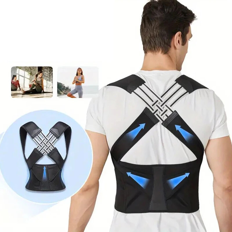Adjustable Posture Corrector Back Brace | Full Spine Support for Men & Women