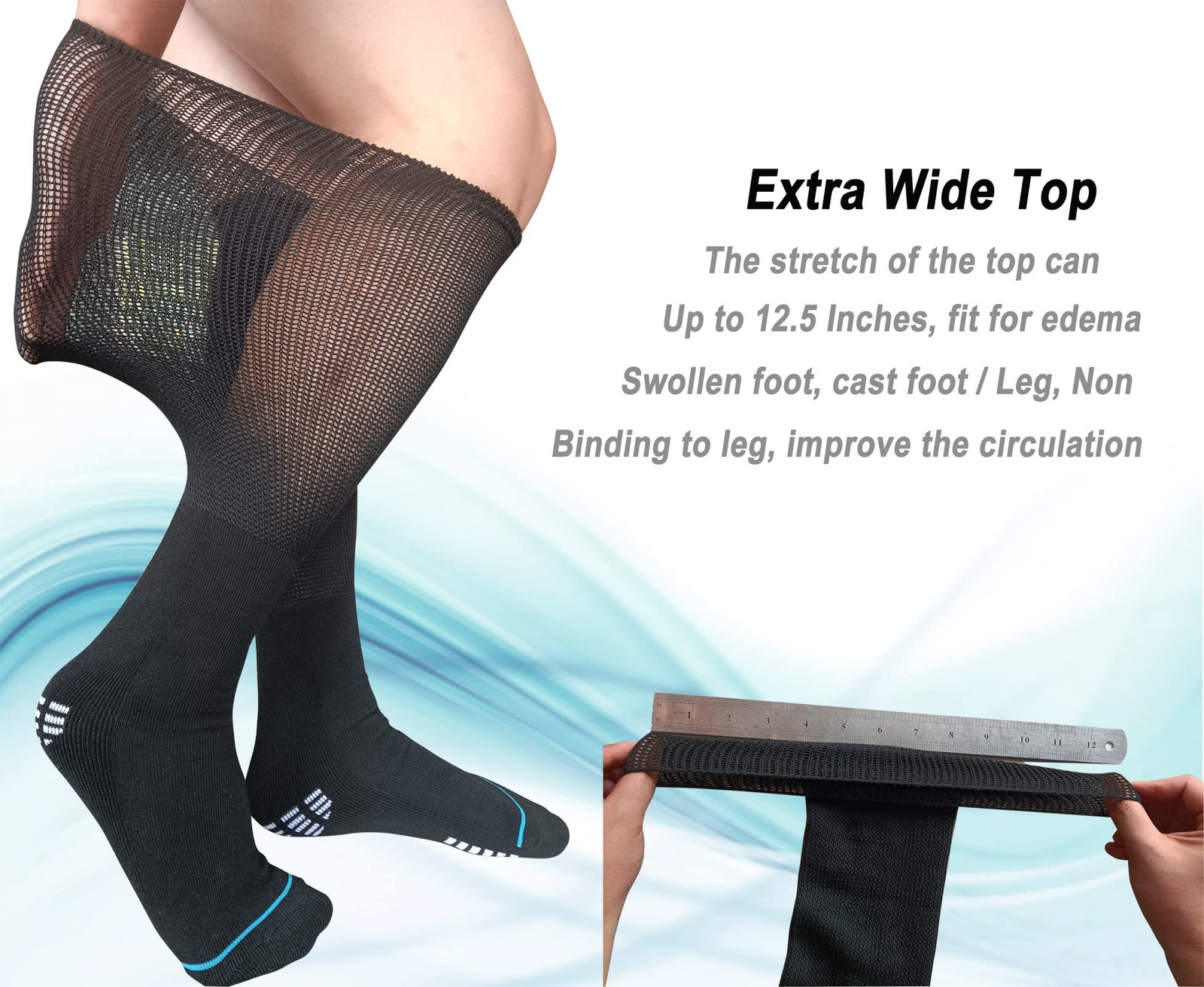 LORVVDE 2 Pairs Replacement Sock Liner for Orthopedic Cast Walking boot Air C…