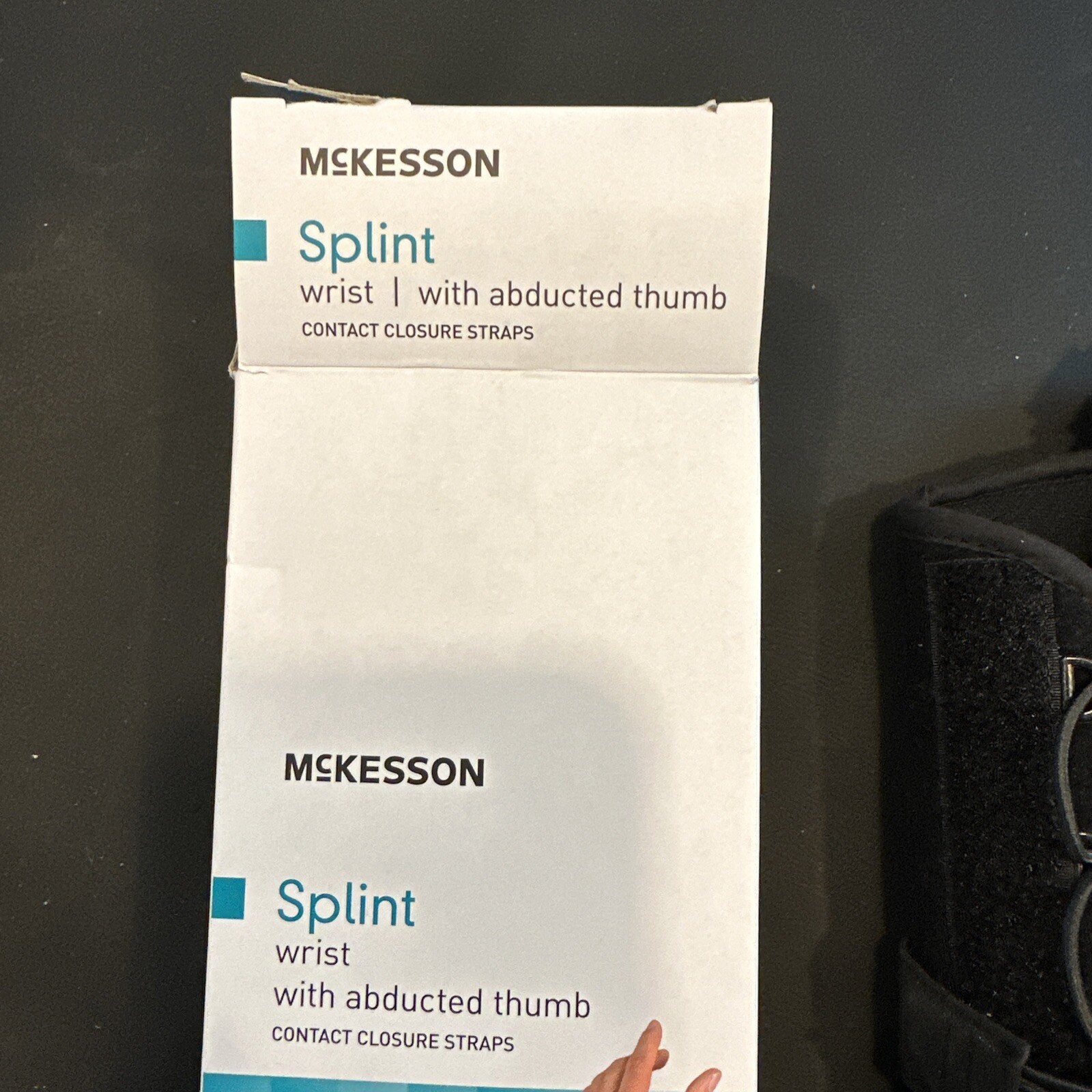 New LH McKesson Splint Wrist With Abducted Thumb. Contact Closure Straps