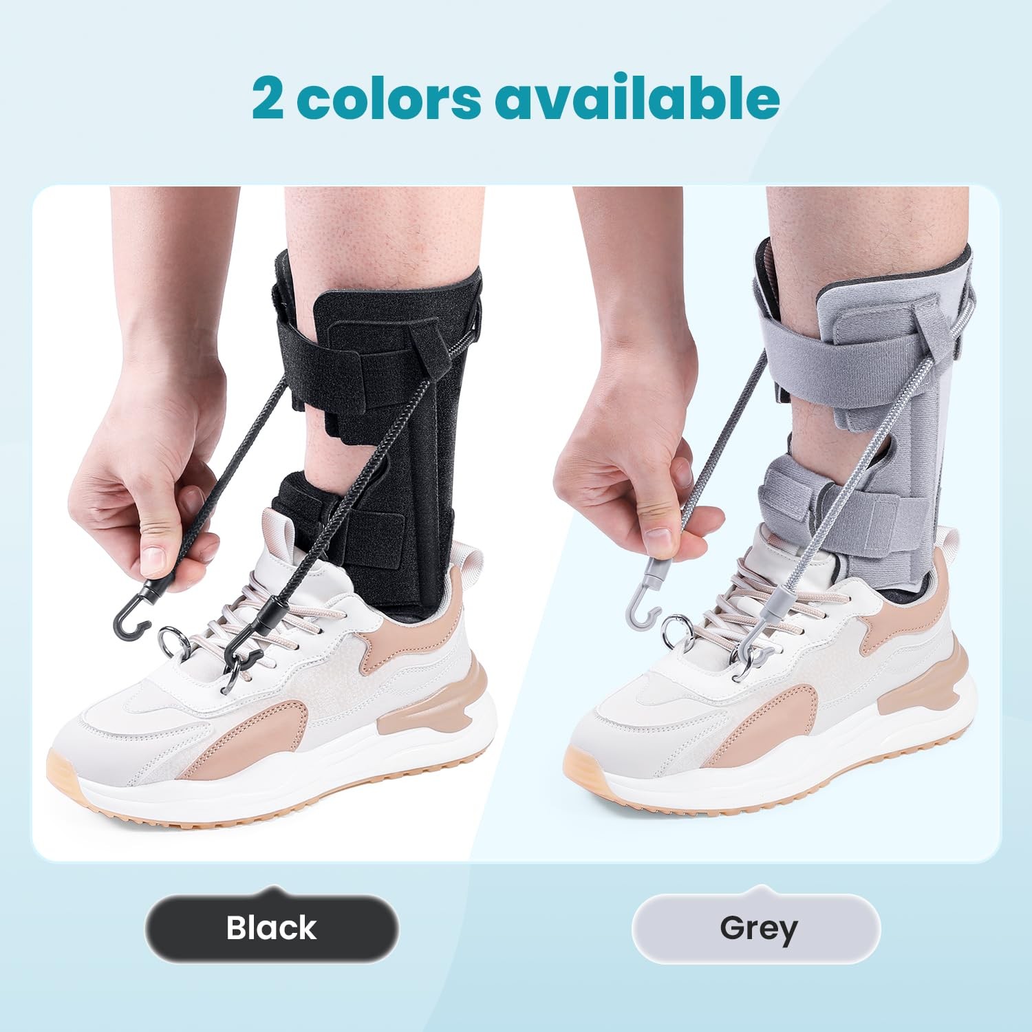AFO Foot Drop Brace Splint, Adjustable Drop Foot Up Ankle Support for Walking…