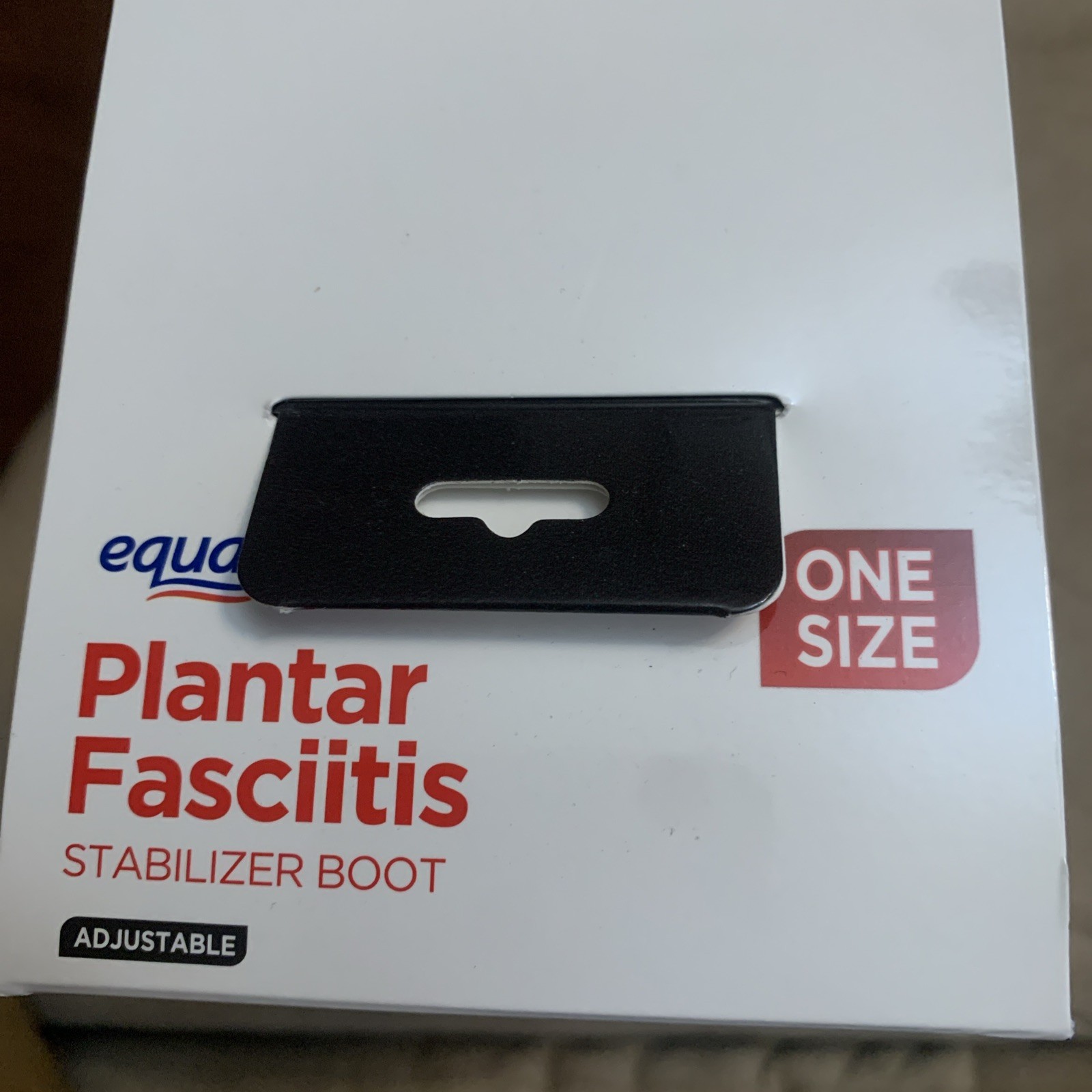 Equate Plantar Fasciitis Stablizer Black Brace Boot Adjustable One Size New