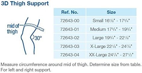 FLA 2X-Large Prolite 3D Thigh Support Braces Black/Blue
