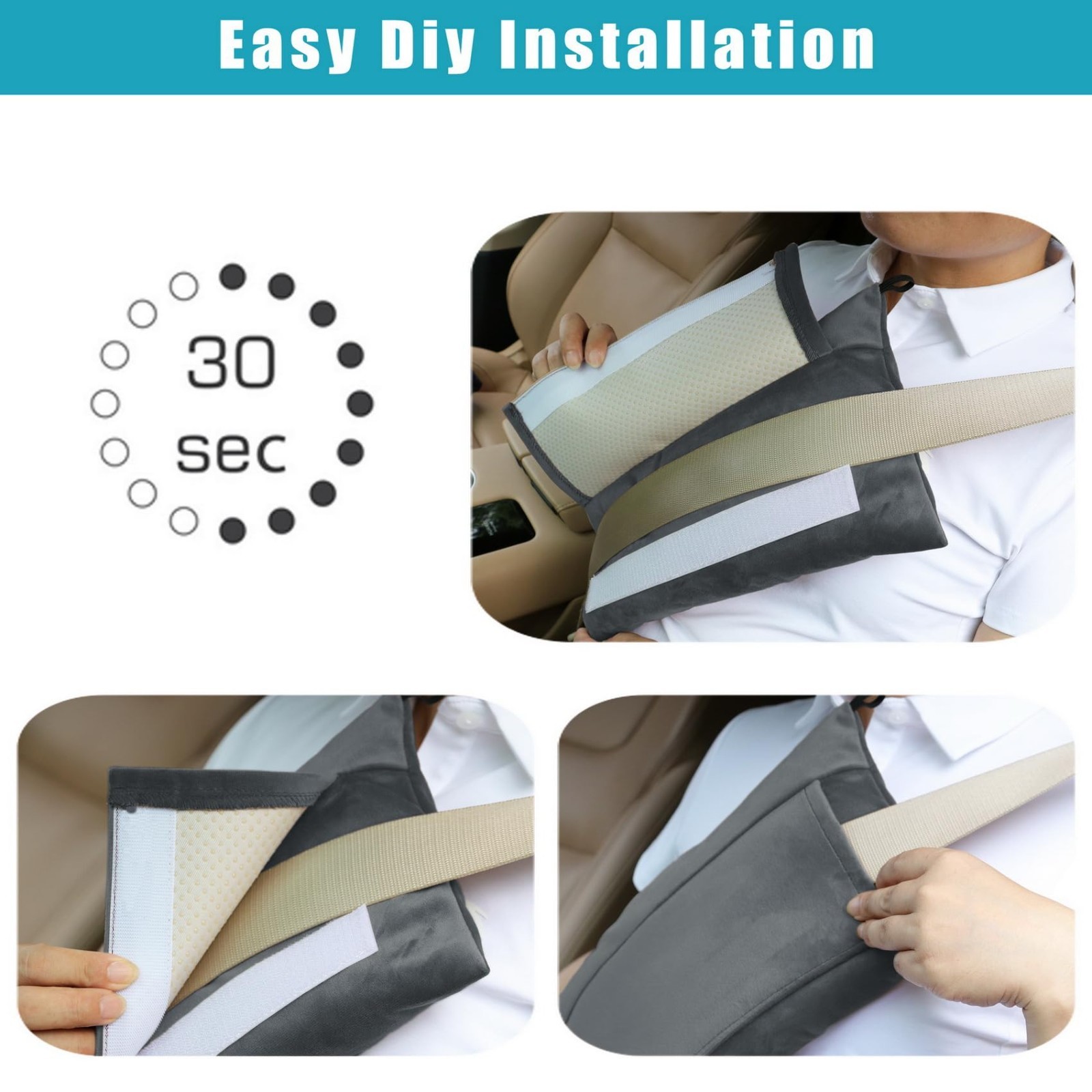 Soft Seatbelt Pillow for Post-Surgery Comfort | Mastectomy, Heart Surgery, Hyste