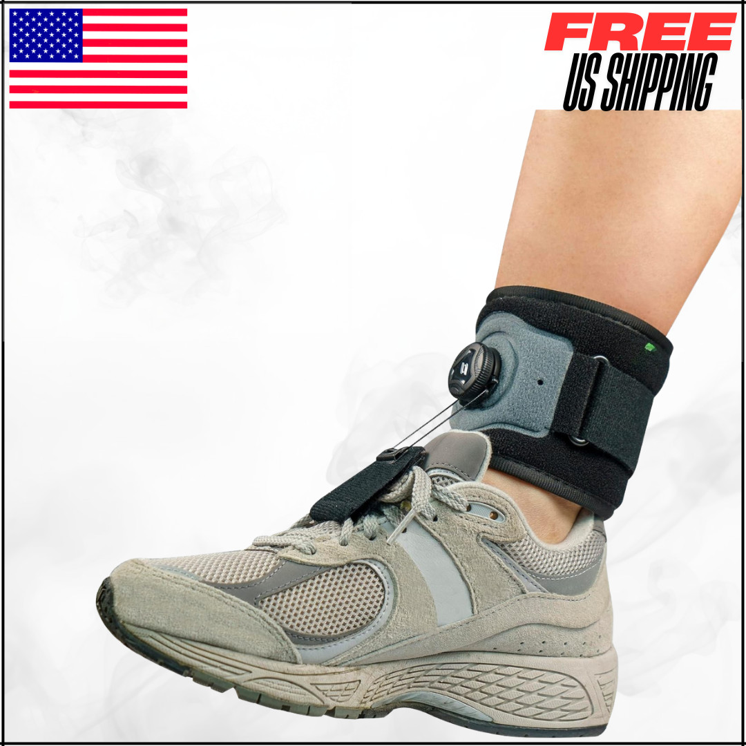 Drop Foot Brace with Reel-Adjust Dorsiflexion AFO Splint for Walking