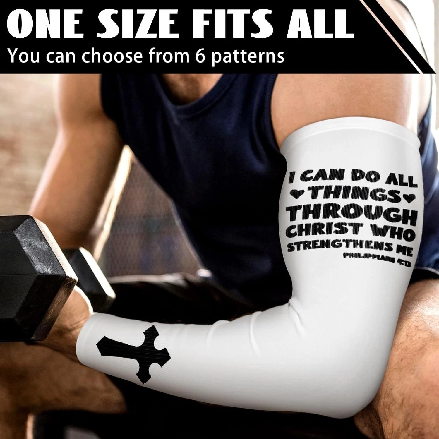 Breathable Christian Arm Sleeves – 6 Pack UV Protection for Active Lifestyle