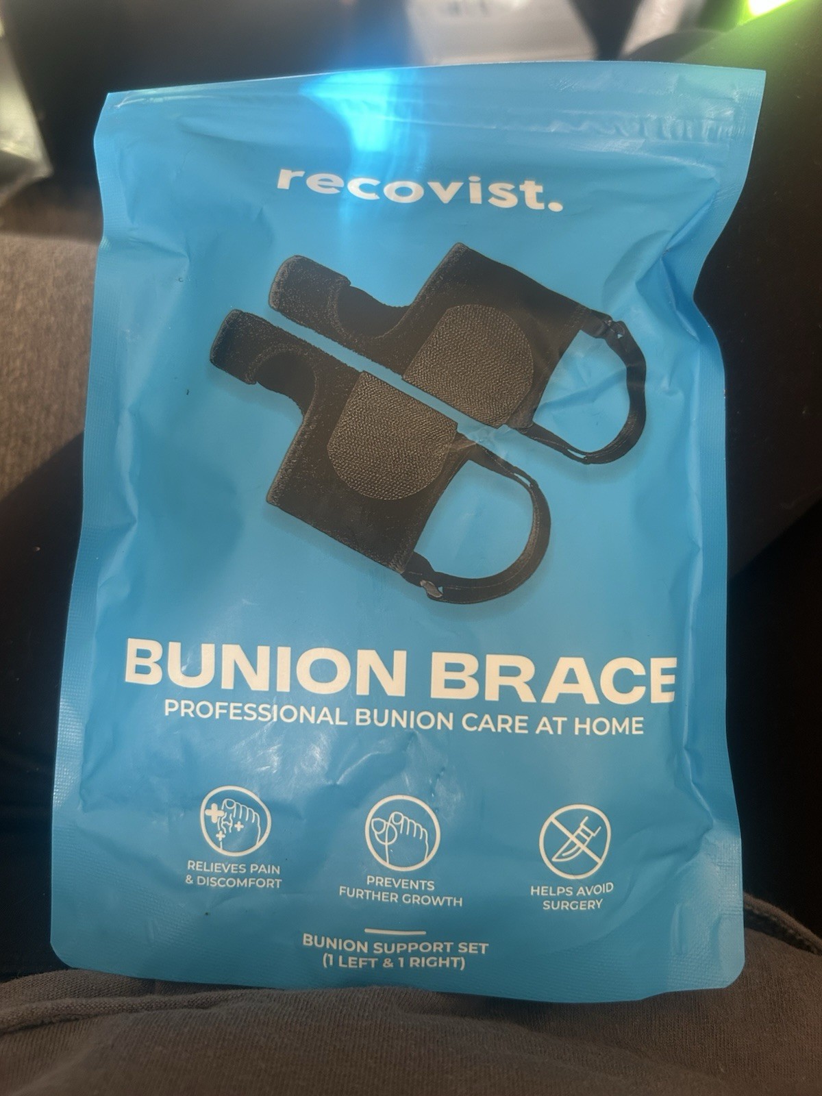 Recovist Bunion Brace Support Set Left Right Toe Straightener Pain Relief Splint