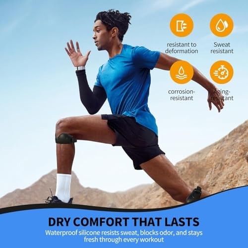 Silicone Patellar Tendon Support Straps – Pain Relief for Jumpers Knee, Sports &