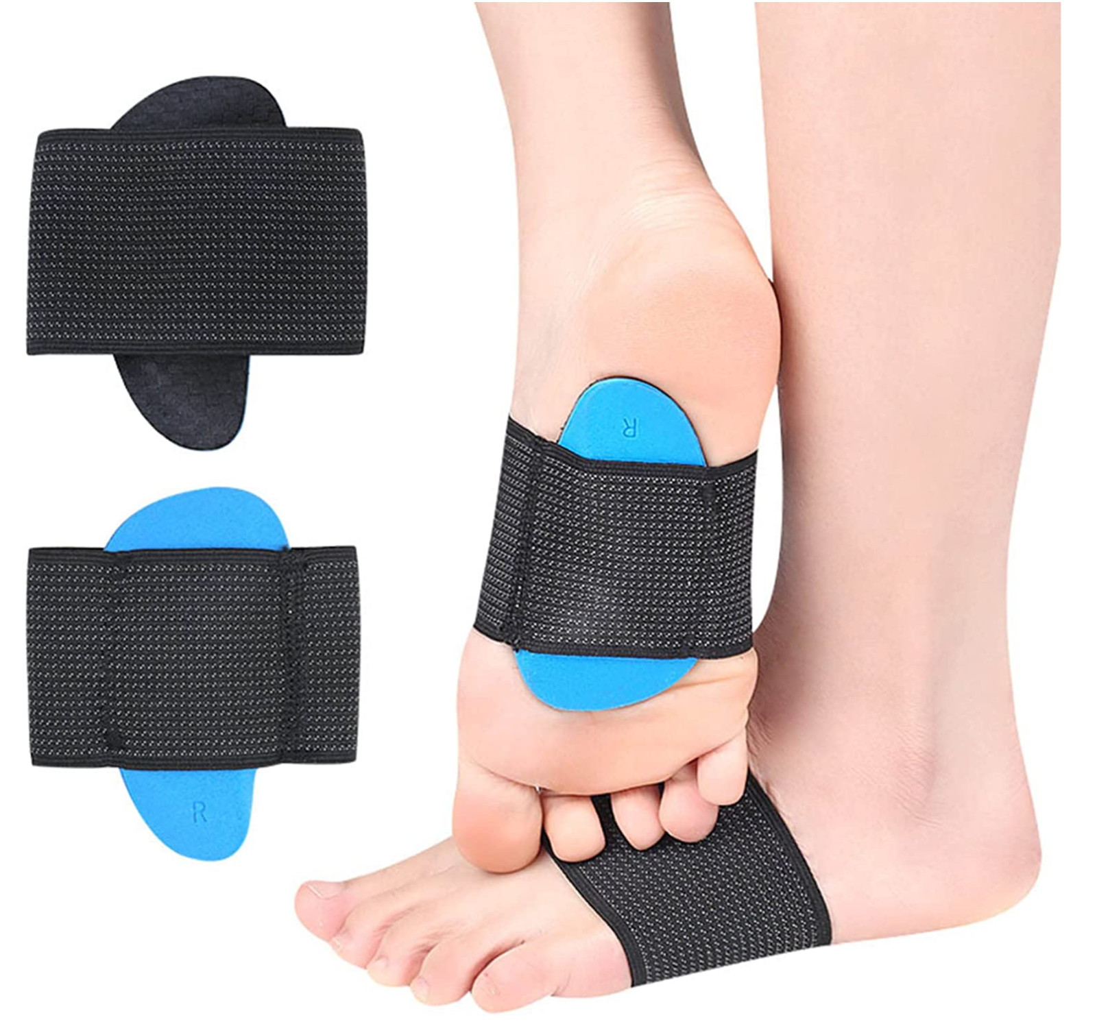 PAIR FOOT ARCH SUPPORT FLAT FEET FALLEN ARCH PLANTAR FASCIITIS INSOLE HEEL PAIN