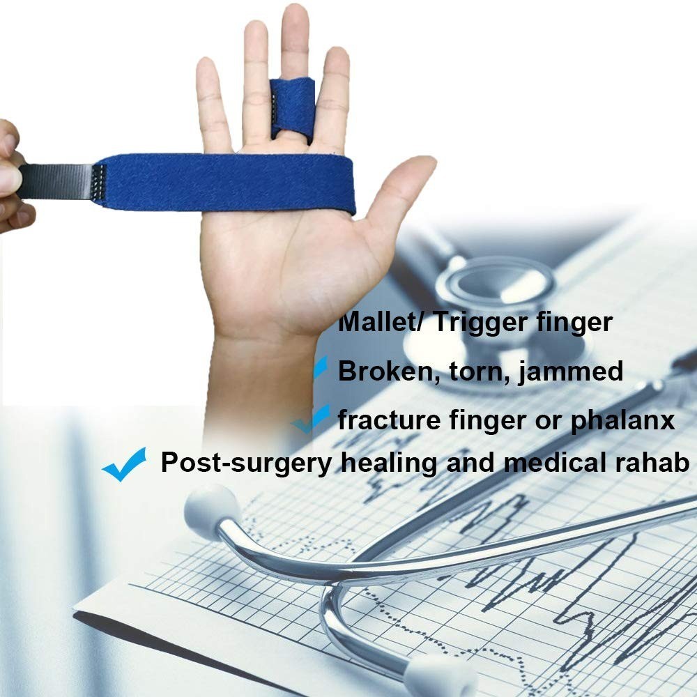 Mcvcoyh Trigger Finger Splint – Adjustable Finger Brace for Mallet Finger
