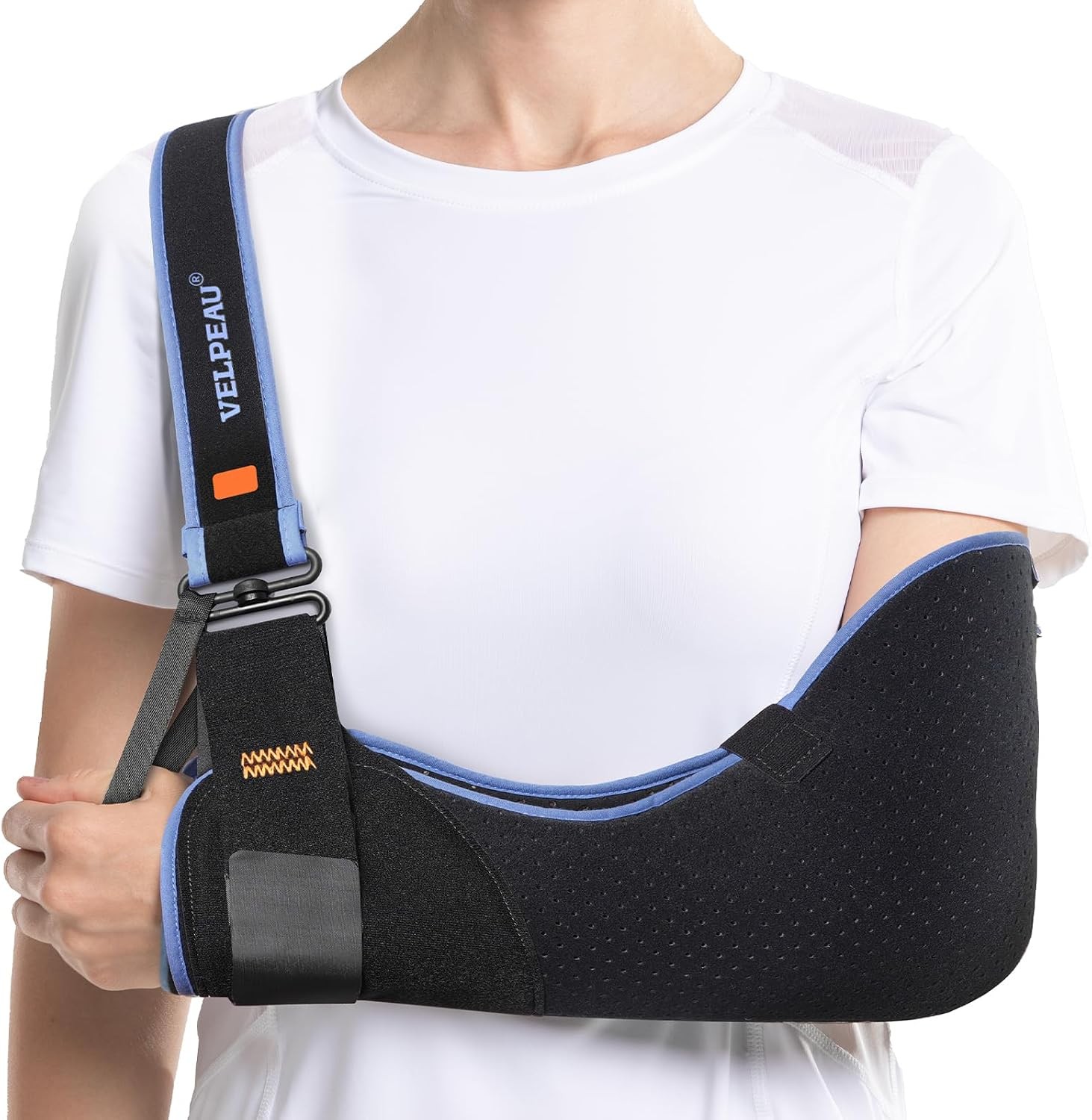 Velpeau Arm Sling Shoulder Immobilizer for Women and Men, fit Left or Right Arm