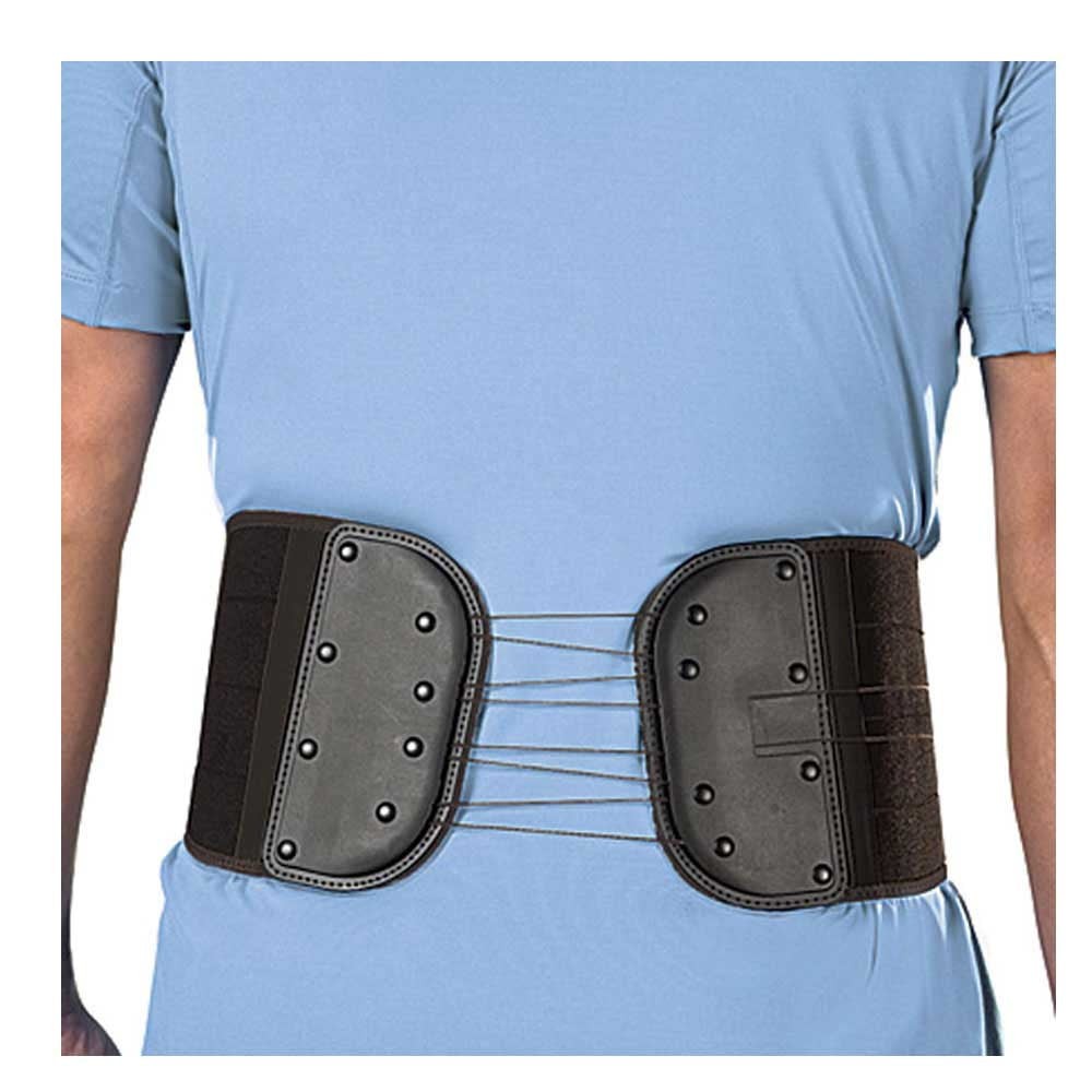 Mueller Green Adjustable Back and Abdominal Support, Black, One Size Fits Most