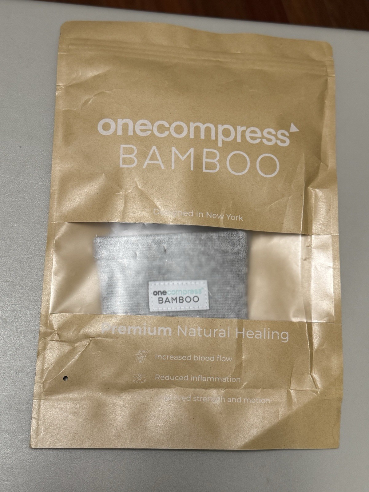 OneCompress Unisex Adult’s Bamboo Compression Ankle Sleeve Gray Size Small