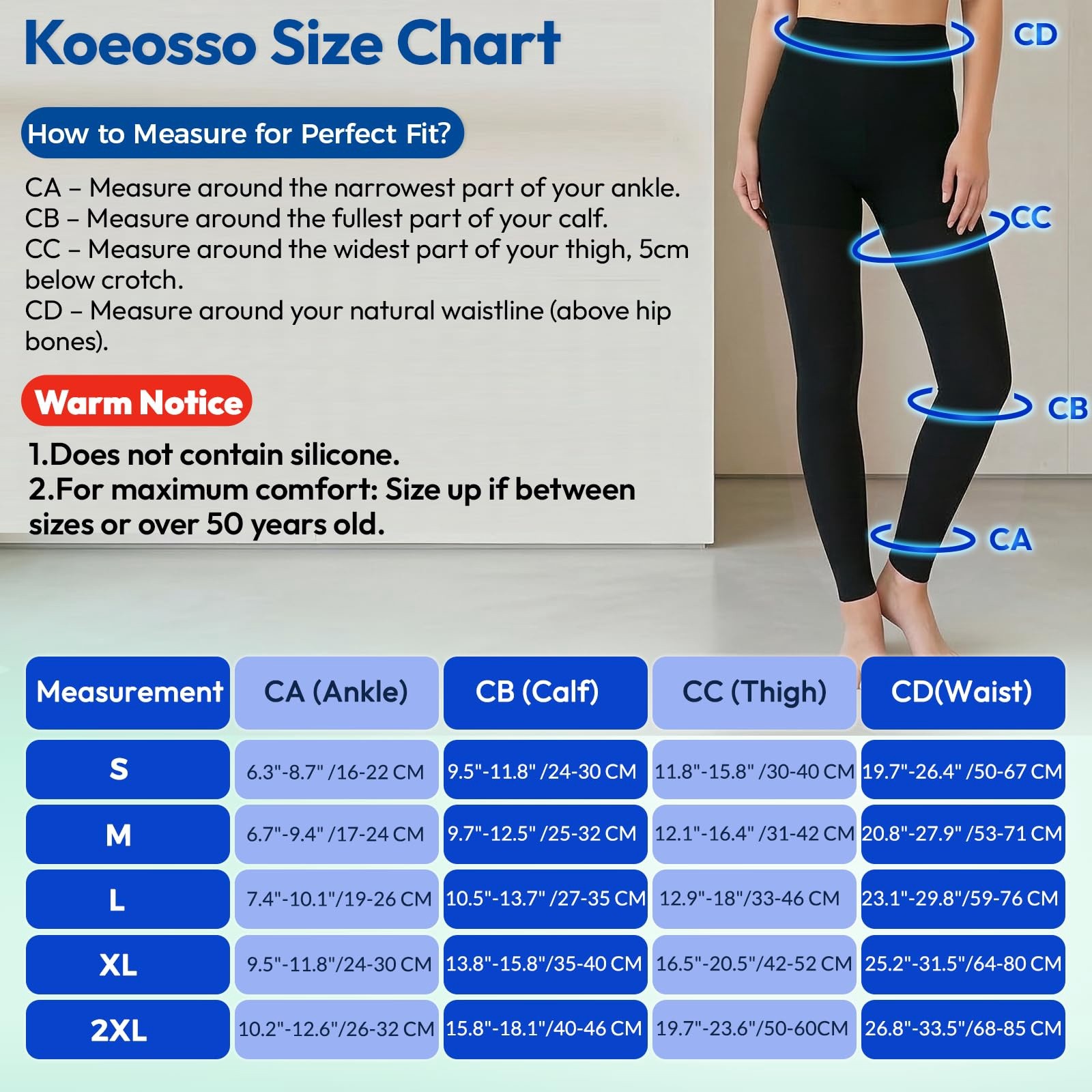 Compression Stockings Women, 15-20mmHg Medical Grade Compression Leggings | 2…